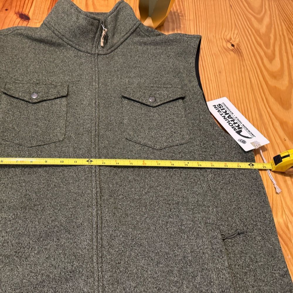 NWT Mountain Khakis Old Faithful Vest Mens XXL Field Green Full Zip Outdoors - Picture 9 of 10